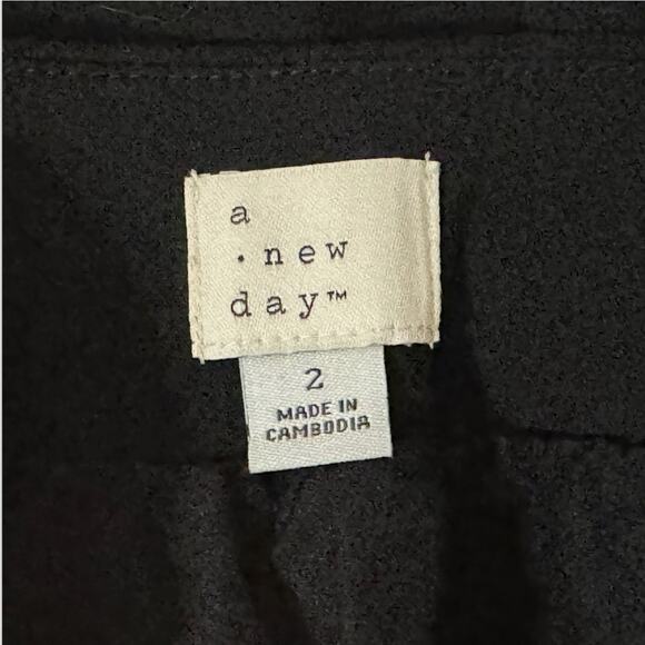 A New Day Skirt Womens 2 Black Minimalistic Simple Feminine Fall Cute Modern - Picture 3 of 5